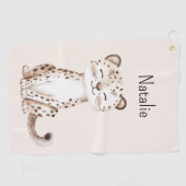 Sei wilde Gepard Golfhandtuch (Horizontal)