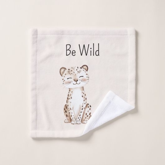 Sei wilde Gepard Waschlappen (Waschlappen)
