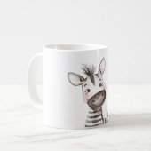Sei Wilde Glückliche Zebra Kaffeetasse (Vorderseite Links)