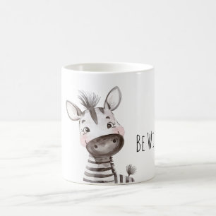 Sei Wilde Glückliche Zebra Kaffeetasse
