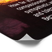 Sei zart mit dem jungen Poster (Ecke)