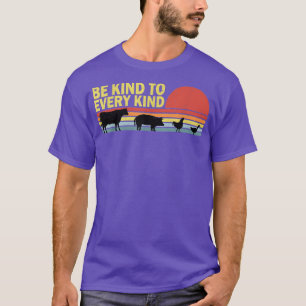 Sei zu jedem Veganen vegetarischen Retro T-Shirt