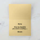 "Sei zuerst dankbar, dass du keine Türkei bist"-Ka Karte (Innenseite)