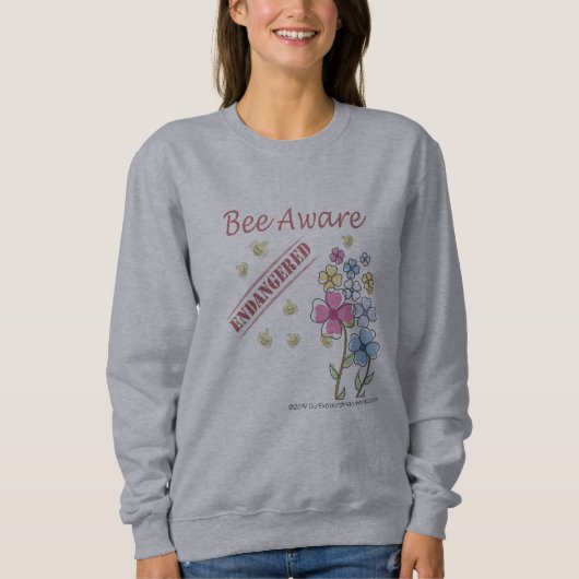 Seid aufmerksam - Rettet die Bienen Sweatshirt (Vorderseite)