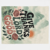 Seid Dankbar - Christlich Fleecedecke (Vorderseite (Horizontal))