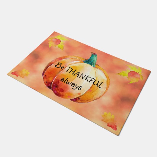 SEID DANKFUL IMMER Niedliche Fall Door Matte Perso (Schrägansicht)