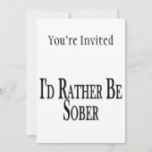 Seid eher nüchtern einladung (Vorderseite)