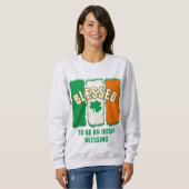 SEID EIN IRISH SESSING St Patrick's Day Sweatshirt (Vorne ganz)
