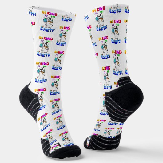 Seid freundlich zur Erde Socken (Gewinkelt)