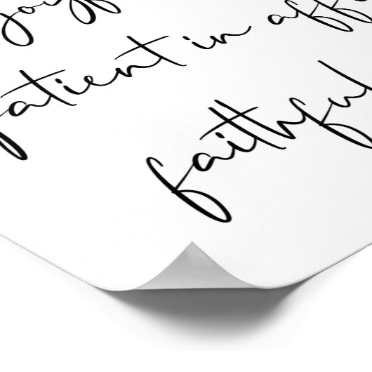 Seid froh in Hope Patient, Römer 12:12 Poster (Ecke)