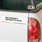 SEID GERADE. ABLEHNEN - .pnng Autoaufkleber (Auf Lkw)