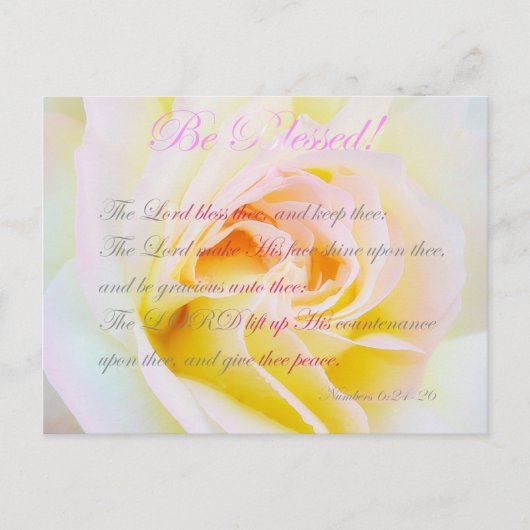 Seid gesegnet! postkarte (Vorderseite)