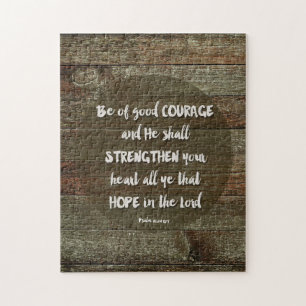 Seid guten Mutes - Psalm 31:24 Puzzle
