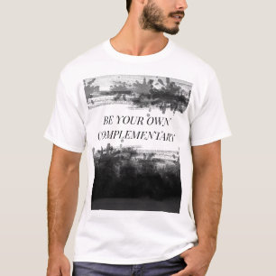 "SEID IHR EIGENER KOMPLEMENTÄR" White Basic T-Shirt