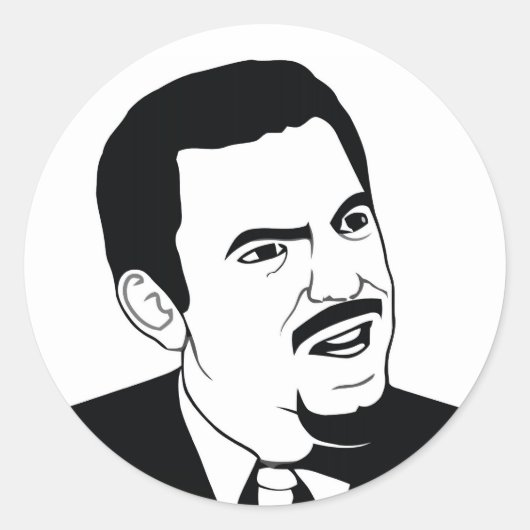 Seid ihr ernst? runder aufkleber (Vorderseite)