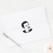 Seid ihr ernst? runder aufkleber (Umschlag)