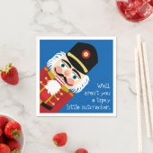 Seid ihr kein Tipsy Little Nutcracker Weihnachtssp Serviette (Beispiel)