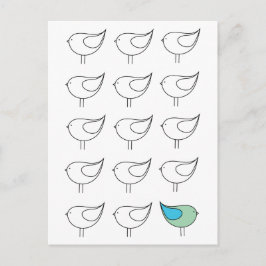 Seid Ihr kleine Vogel-Postkarte Postkarte