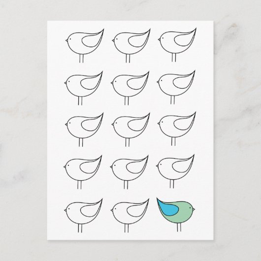 Seid Ihr kleine Vogel-Postkarte Postkarte (Vorderseite)