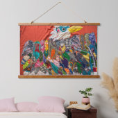 Seid ihr meine Vision Wandteppich Mit Holzrahmen (Schlafzimmer)