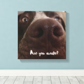 Seid ihr wach? leinwanddruck (Insitu (Holzboden))