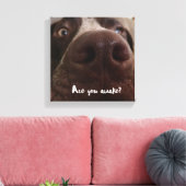 Seid ihr wach? leinwanddruck (Insitu (Wohnzimmer))