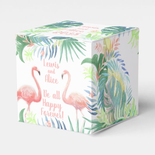 Seid immer glücklich für immer! Märchen Zwei Rosa Geschenkschachtel (Vorderseite)