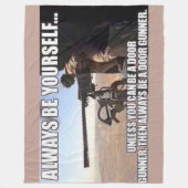 SEID IMMER SELBST FLEECEDECKE (Vorderseite)