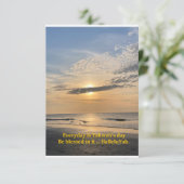 Seid jeden Tag gesegnet! HalleluYah Dankeskarte (Stehend Vorderseite)