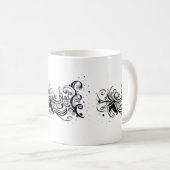 SEID KIND! Zitat zur inspirierenden Kalligrafie Kaffeetasse (VorderseiteRechts)