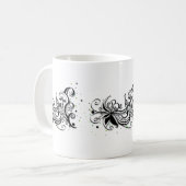 SEID KIND! Zitat zur inspirierenden Kalligrafie Kaffeetasse (Vorderseite Links)