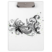 SEID KIND! Zitat zur inspirierenden Kalligrafie Klemmbrett (Vorderseite)