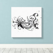 SEID KIND! Zitat zur inspirierenden Kalligrafie Leinwanddruck (Insitu (Holzboden))