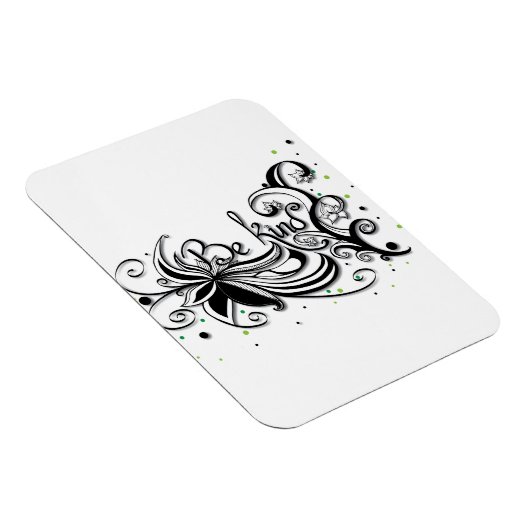 SEID KIND! Zitat zur inspirierenden Kalligrafie Magnet (Rechte Seite)