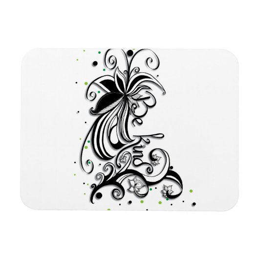 SEID KIND! Zitat zur inspirierenden Kalligrafie Magnet (Horizontal)