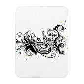 SEID KIND! Zitat zur inspirierenden Kalligrafie Magnet (Vertikal)