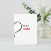 SEID MEIN DATUM POSTKARTE (Stehend Vorderseite)