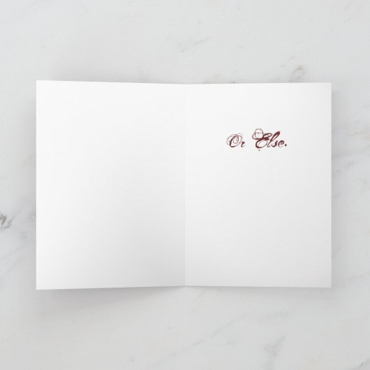 Seid mein feiertagskarte (Innenseite)