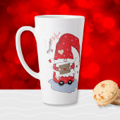 Seid mein | Niedlich Red Gnome Latte Tasse