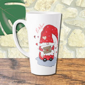 Seid mein | Niedlich Red Gnome Latte Tasse
