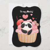 Seid mein Panda valentine Einladung (Vorderseite)
