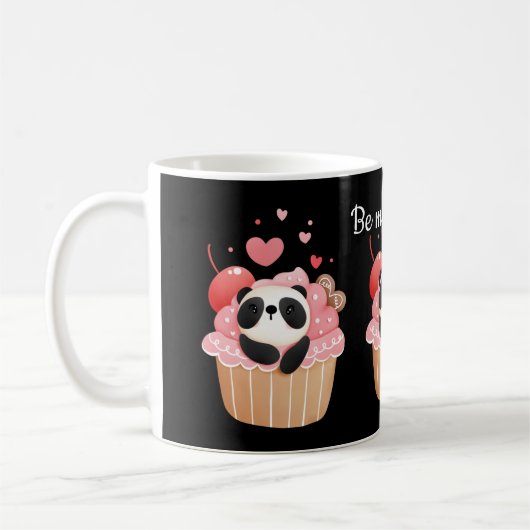 Seid mein Panda valentine Kaffeetasse (Links)