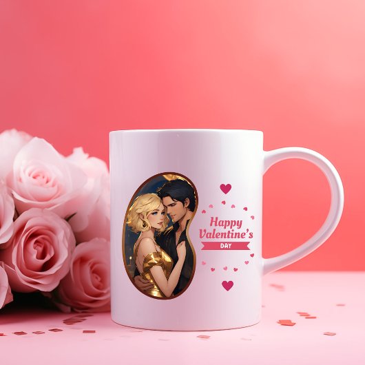 Seid mein Valentin? - Cupid-Pfeil Zweifarbige Tasse