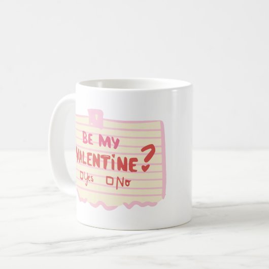 Seid mein Valentin? Kaffeetasse (Vorderseite Links)