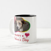 Seid mein Valentin? - Leidenschaft Embrace Zweifarbige Tasse (Vorderseite Links)