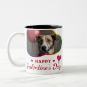 Seid mein Valentin? - Leidenschaft Embrace Zweifarbige Tasse (Links)