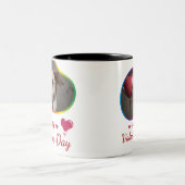 Seid mein Valentin? - Leidenschaft Embrace Zweifarbige Tasse (Mittel)