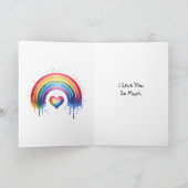 Seid mein Valentin? | LGBTQ Raccoon Karte (Innenseite)