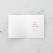 Seid mein Valentin? - ROTE ROSE Feiertagskarte (Innenseite)