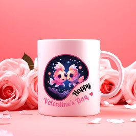Seid mein Valentin? - Verzauberte Liebe Zweifarbige Tasse